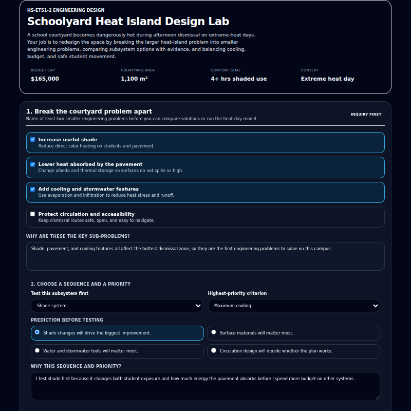 Schoolyard Heat Island Design Lab